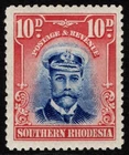 SOUTHERN RHODESIA 1924 KGV ADMIRAL 10D