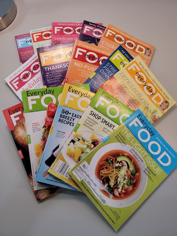 Martha Stewart Everyday Food Magazine Lot of 15 (2010–2012) Summer Christmas