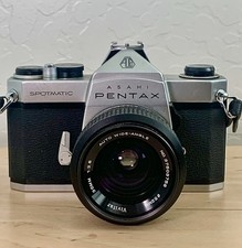 Pentax Spotmatic SP With 35mm F2.8 Lens M42 EXC