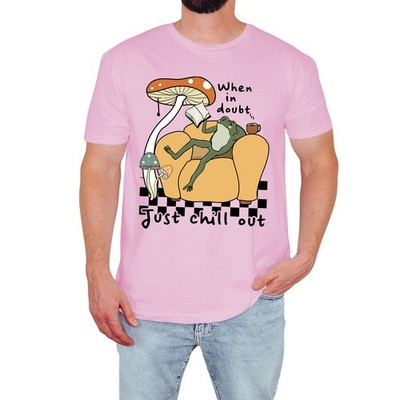 Chill Frog Herren T-Shirt Just Chill Out Lustig Vintage Naturliebhaber Geschenk