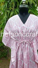 Cotton Kaftan, Handmade Block Print, Nightwear, Sleepwear, Gift For Women