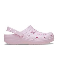 Crocs Classic Floral Cut Out Clog Pink Milk 210927-6ZW Men Shoes