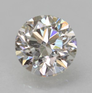 Certified 0.70 Carat F VVS2 Round Brilliant Natural Enhanced Loose Diamond 5.47m
