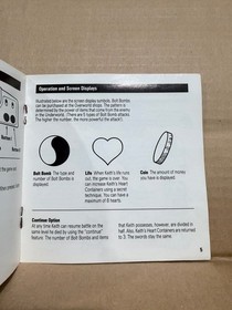 Keith Courage in Alpha Zones Manual TurboGrafx 16 NEC HuCard Booklet Only