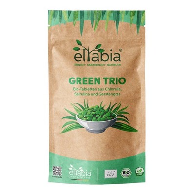 Bio Green Trio Presslinge Chlorella Spirulina Gerstengras Tabletten Rohkost Tabs