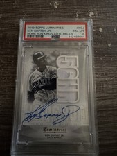2019 Topps Luminaries Home Run Kings  Ken Griffey Jr. Auto /15 PSA 8