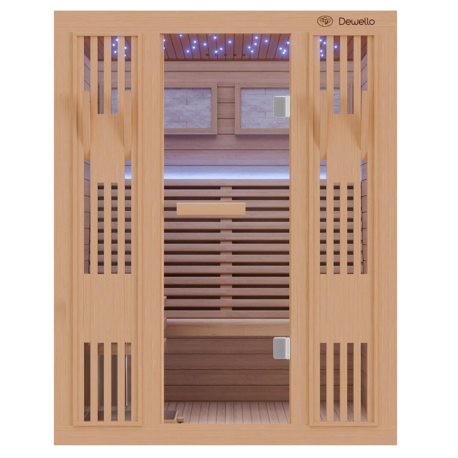 Finnische Traditionelle Sauna Komplettsauna Saunakabine Ecksauna Sauna Kabine