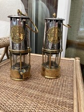 Pair Of Vintage Protector Lamp Lighting Co Ltd Mining Lamps