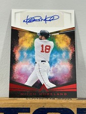 2020 Panini Chronicles Ascension Auto Red /25 Mitch Moreland #AA-MM Auto