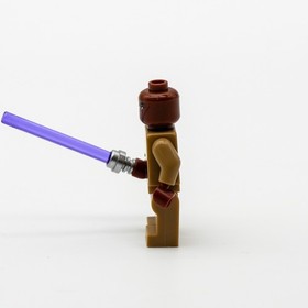 Star Wars Mace Windu Minifig Large Eyes + Purple Light Saber LEGO sw0220