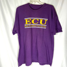 East Carolina University Pirates ECU T-Shirt 2XL Purple Gold College School