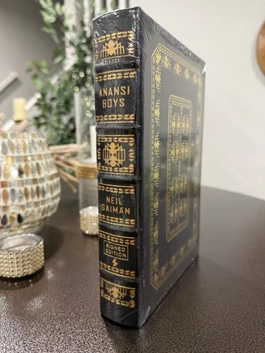 Easton Press ~ Neil Gaiman ANANSI BOYS ~ SIGNED, NUMBERED, SEALED