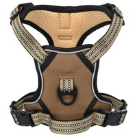 Hundegeschirr Mit Leine & Halsband Verstellbar Braun L