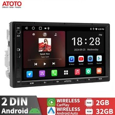 ATOTO Android 7" Screen Car Stero GPS Radio Wireless Apple CarPlay Android Auto