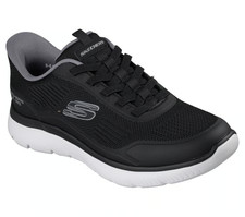 Skechers Shoes Men Black Slip Ins Slip On Comfort Casual Memory Foam Soft 233047