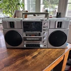 Vintage Sanyo Boombox Portable Stereo Model M9815K AM/FM Cassette FOR PARTS?