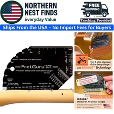 Pro Precision Guitar String Action Gauge – Perfect for Setup & Fret Adjustment