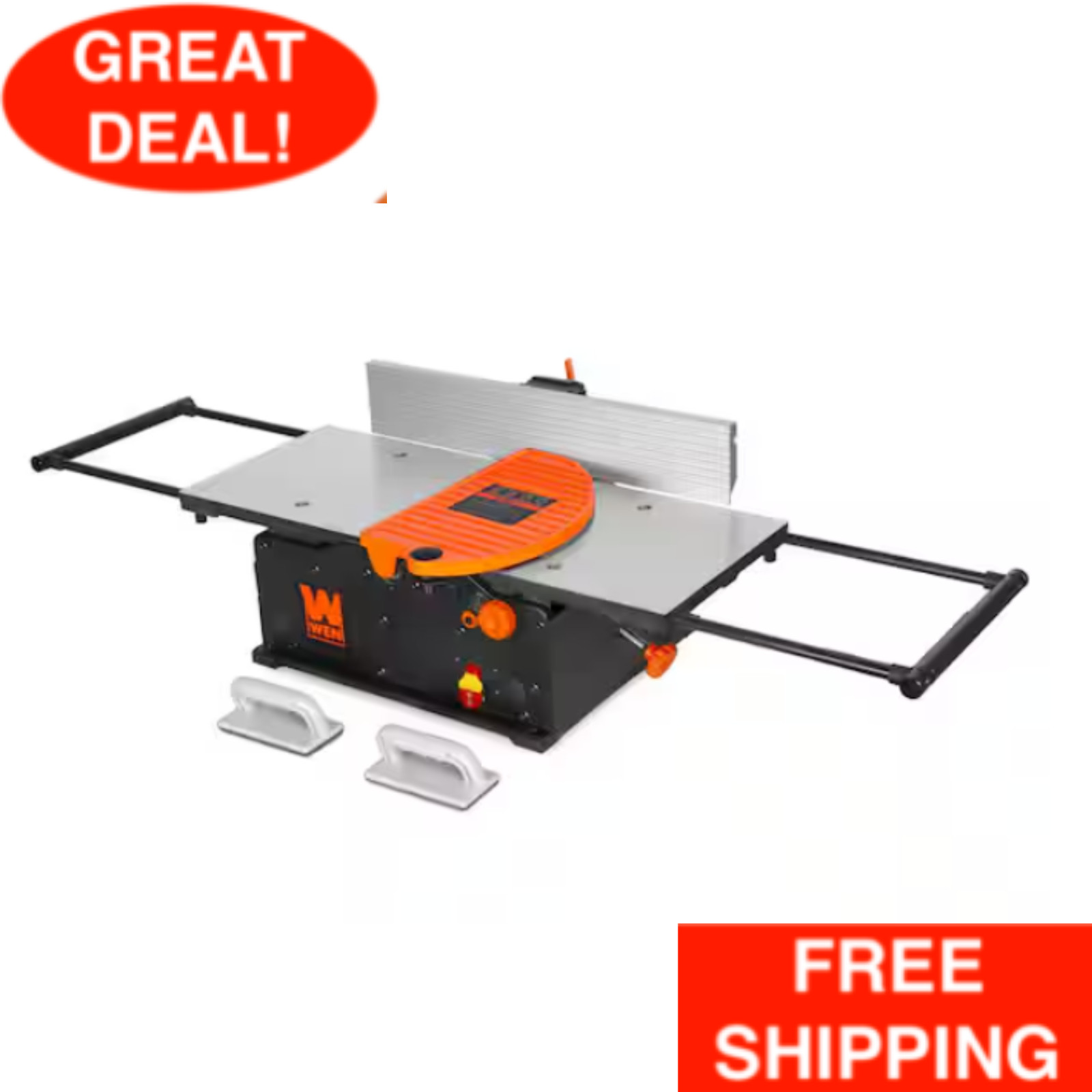 12-in. Spiral Benchtop Jointer 12-Amp Motor W/ Extendable Cast-Iron Table