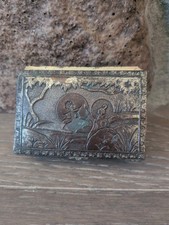 Vintage Japanese Jewelry/Trinket Box Silver P...