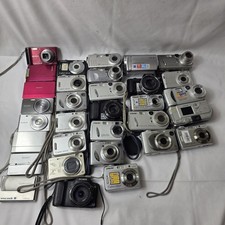 Lot Of 32 Digital Cameras Nikon, Canon, Sony, Etc - FOR PARTS OR REPAIR ONLY 1