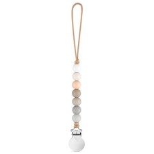 Ryan Rose Pacifier Clip Georgia - Silicone Baby boy Linen