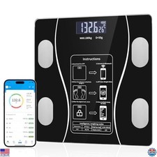 Bluetooth Digital Bathroom Scale, Body Fat  Composition Analysis, LED Display