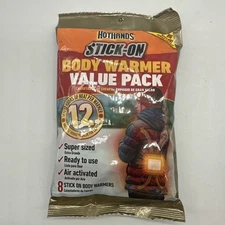 8 HotHands Stick - On Body Warmer 12 Hours Heat Per Warmer!!! Exp 7/27+