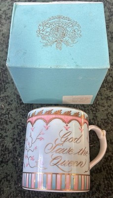 Queen Elizabeth II 80. Geburtstag Feier God Save The Queen Tasse
