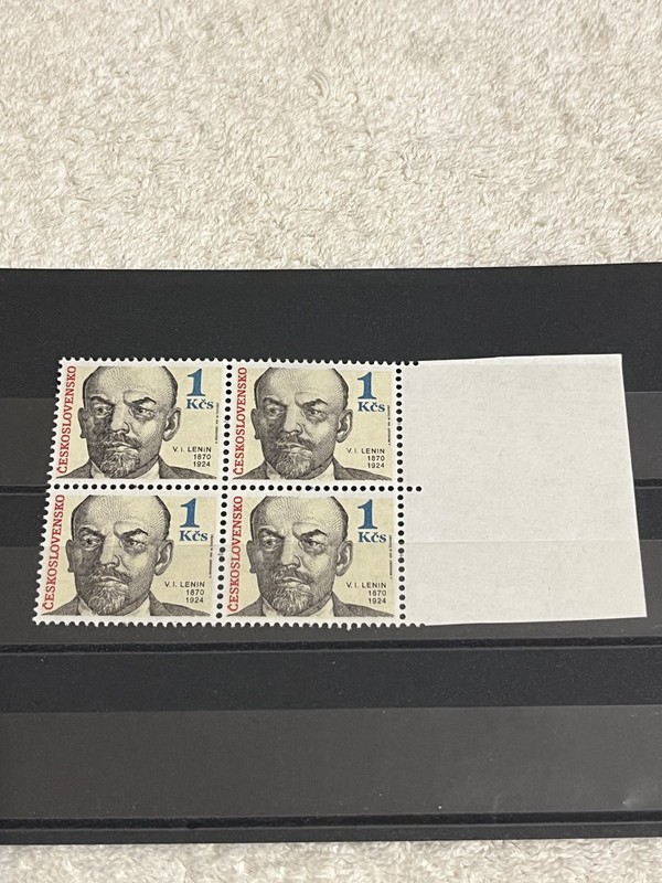 Czechoslovakia 1990, SC# 2773, Block of 4. LENIN. M/NH/OG.