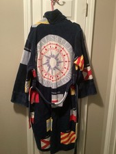 Vintage Cypress One Size Bathrobe 100 Cotton Terry Cloth Slight Flaw