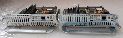 Pair of Cisco NM-HDV Network Modules w/ 2x OEM Cisco WIC-1DSU-T1 Interface Cards