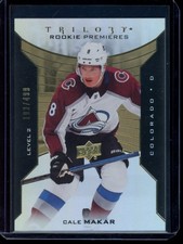 Cale Makar 2019-20 Upper Deck Trilogy Premieres Level 2 Rookie RC /499 Colorado