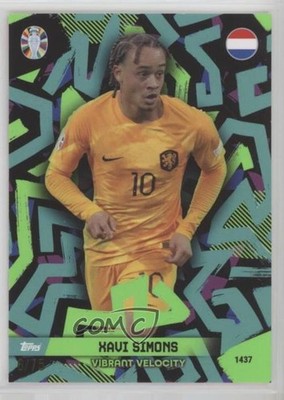 2023-24 Topps Total Football UEFA Euro 2024 Series 1 Green 6/75 Xavi Simons 14dq