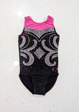 COMPETITION Ozone gymnastics Leotard Warrior Style FULLY BLINGED Double Lined CL
