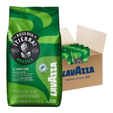 6 x Lavazza Tierra Brasile Espresso Blend 1kg Coffee Beans 18.17 per kilo