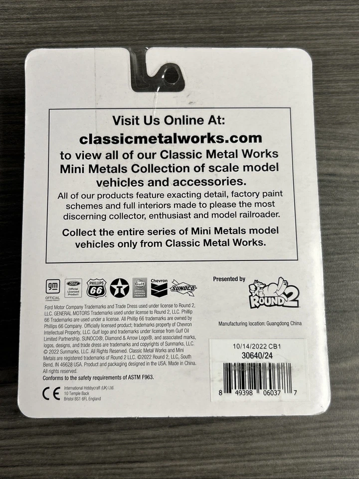 Camión de remolque Chevy Mini Metals escala HO #30640 1957 - Sunoco NOS CC Foto 2 de 2