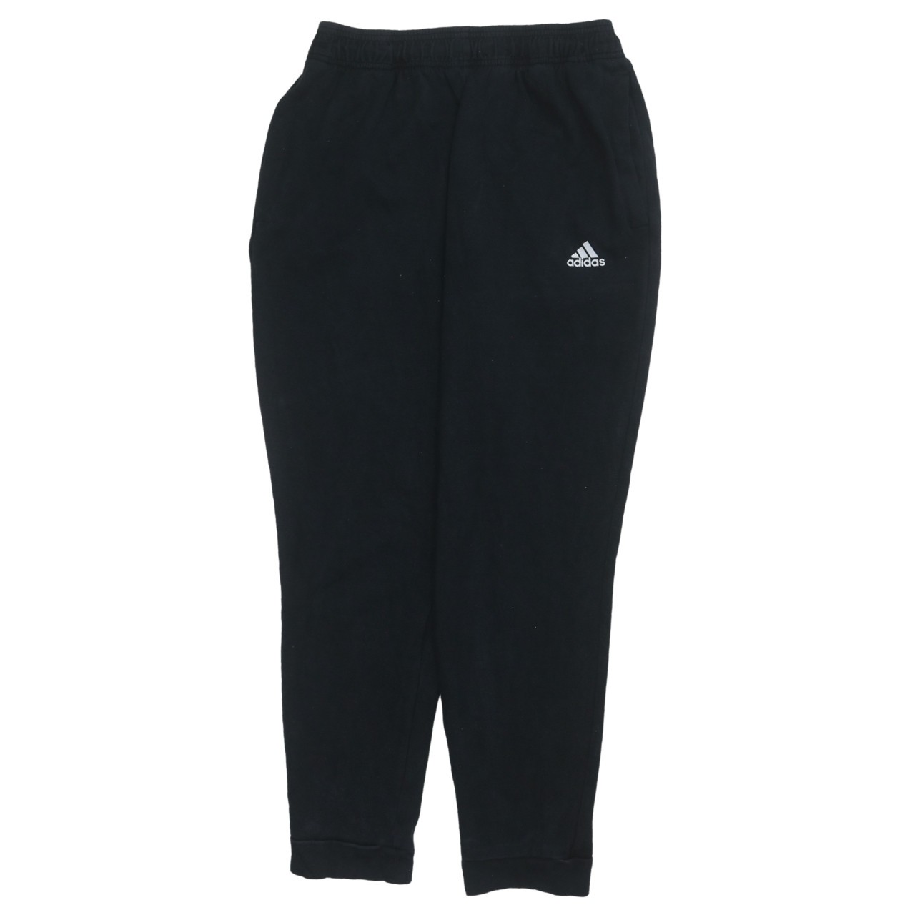 Adidas Mens Joggers Black Essentials Elastic Waist Cuffed Tapered Sweatpants M