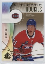 2024 Upper Deck SP Game Used Authentic Rookies Gold /149 Oliver Kapanen #253 0i5