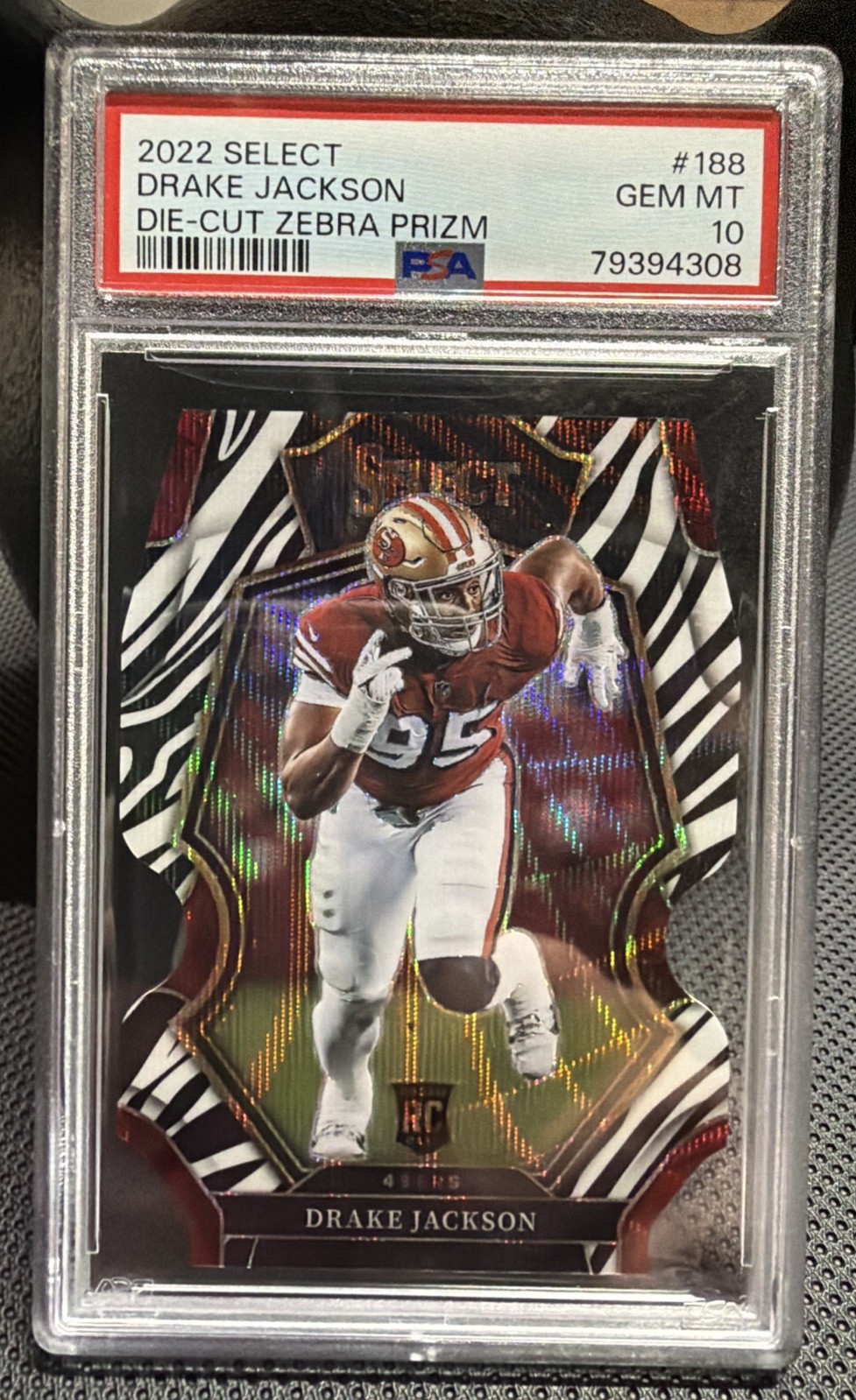 Drake Jackson Panini Select #188 Die-Cut Zebra
