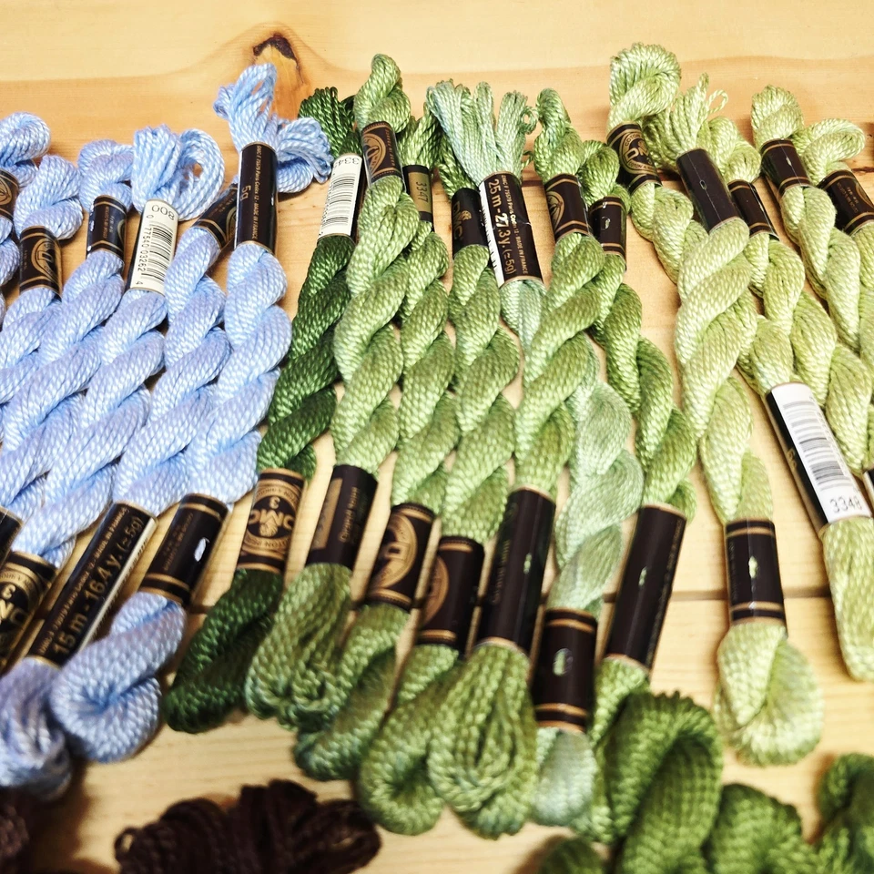 DMC #3 Lot of 40 Coton Perle Cotton Embroidery Thread Twist Skeins NEW Various - Image 3 of 4