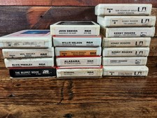 8 Track Tape Lot Of 16 Kenny Rogers Willie Nelson Elvis Various Untested