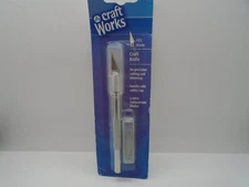 Craft Works Craft Knife #11 Blade Handle w/Safety Cap 5 Extra Blades