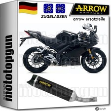 auspuff zugelassen schwarz c thunder arrow fur yamaha yzf r125 r-125 2019 19