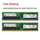 New Listing64GB 2x32GB 2Rx4 PC4-2400T 9995640-031.A00G DDR4-2400MHz REG ECC Server Memory