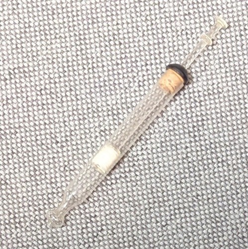 Antique Glass Medical Syringe Glass Plunger & Cotton Twine - Picture 4 of 6