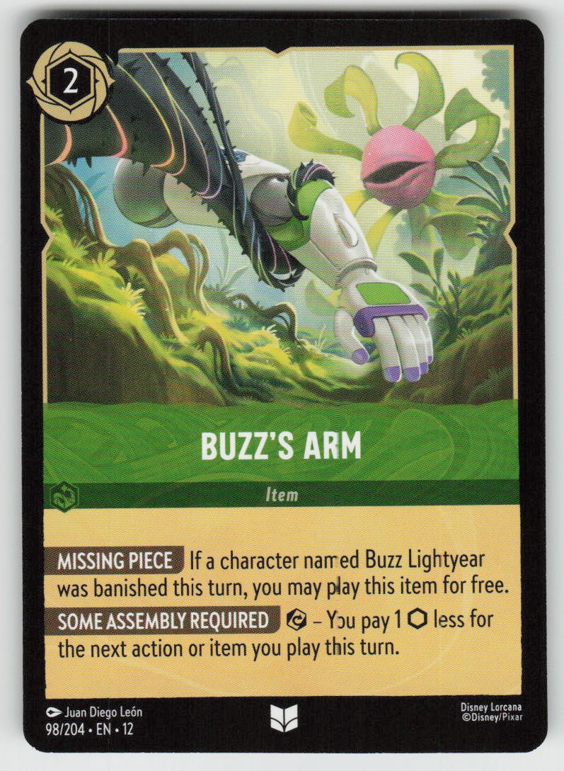 Buzz's Arm 98/204 Uncommon Wilds Unknown Lorcana Near Mint