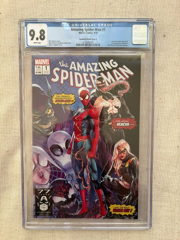 Amazing Spider-Man #1 Campbell Variant CGC 9.8 First Kindred Appearance - Image 4 of 4