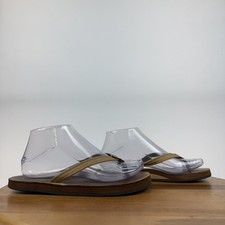 Womens Rainbow Sandals 301 Alts Brown Leather Flip Flops Size Medium 5.5-6.5 GUC