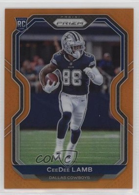 2020 Panini Prizm Rookie Orange Prizm 233/249 CeeDee Lamb #334 Rookie RC 0a1