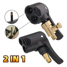 2-in-1 Bicycle Pump Valve Adapter Hose Connector Air Chuck - New 2-in-1 Bicycle Pump Valve Adapter Hose Connector Air Chuck - New